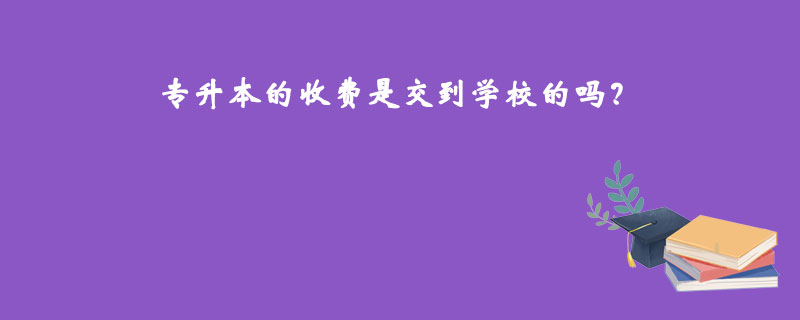 專升本的收費(fèi)是交到學(xué)校的嗎？