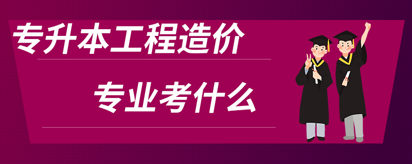 專升本工程造價(jià)專業(yè)考什么