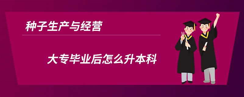 種子生產(chǎn)與經(jīng)營(yíng)大專畢業(yè)后怎么升本科