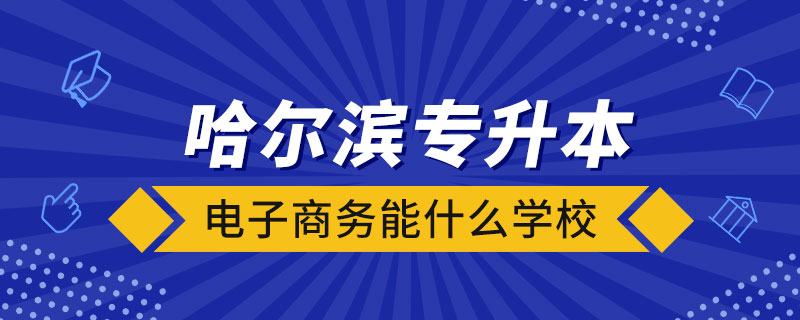 哈爾濱電子商務(wù)專升本能什么學(xué)校