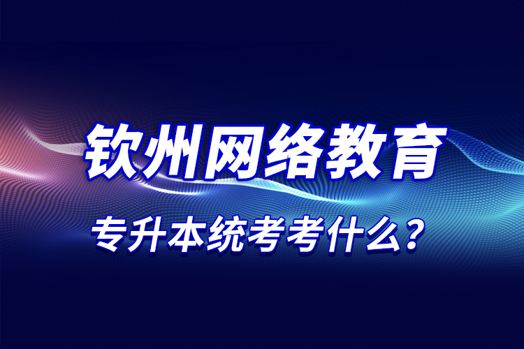 那么欽州網(wǎng)絡(luò)教育統(tǒng)考考什么？