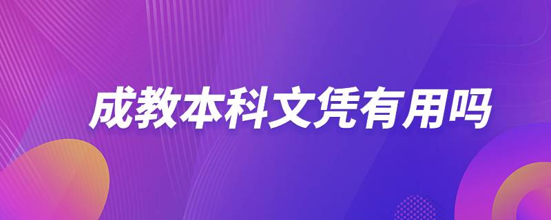 成教本科文憑有用嗎