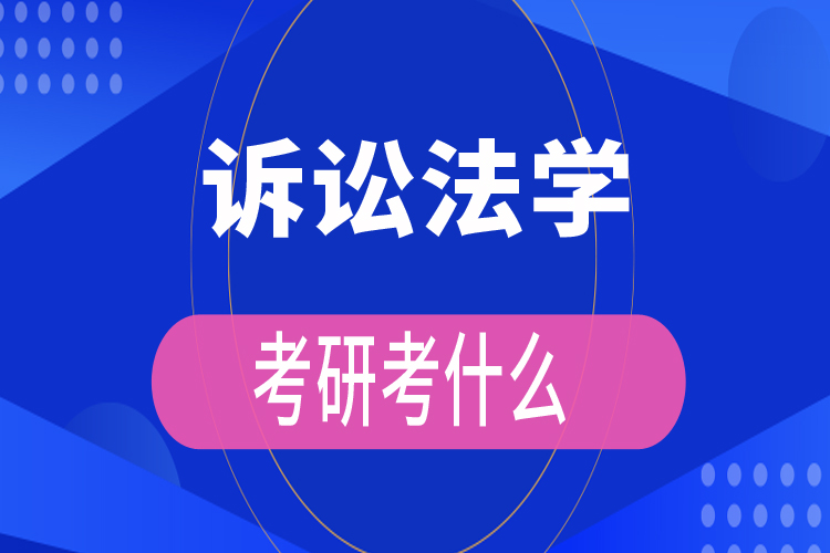 訴訟法學考研考什么