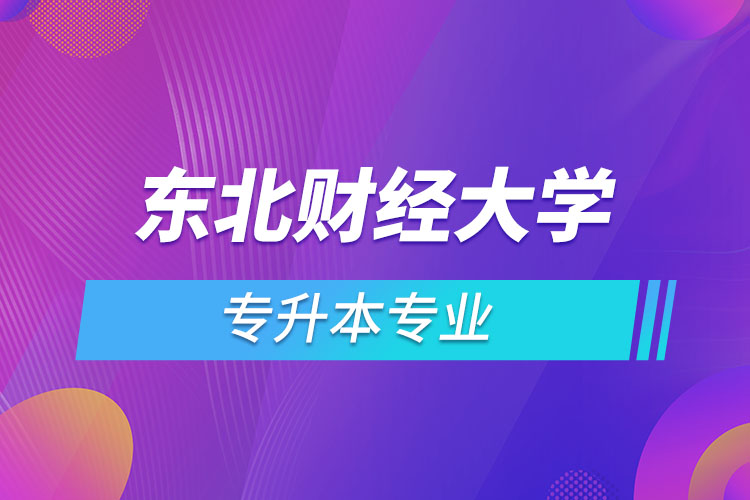 東北財(cái)經(jīng)大學(xué)有哪些專升本專業(yè)嗎？