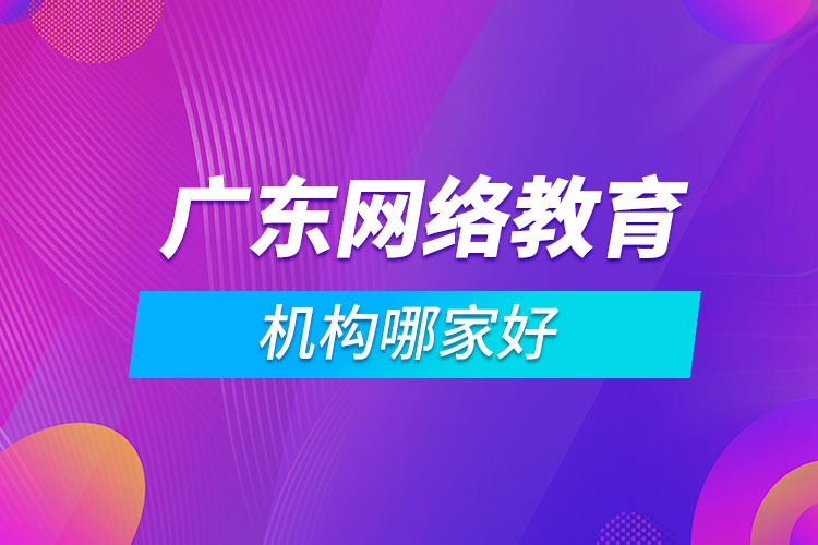 廣東網(wǎng)絡(luò)教育機(jī)構(gòu)哪家好