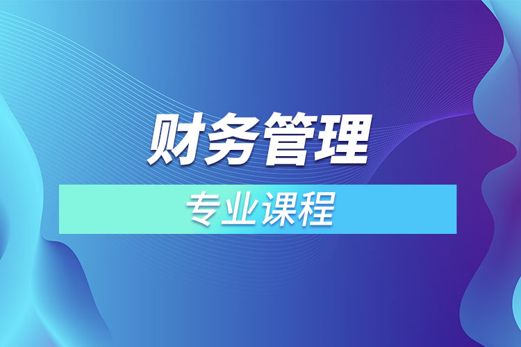 ?財(cái)務(wù)管理專業(yè)課程