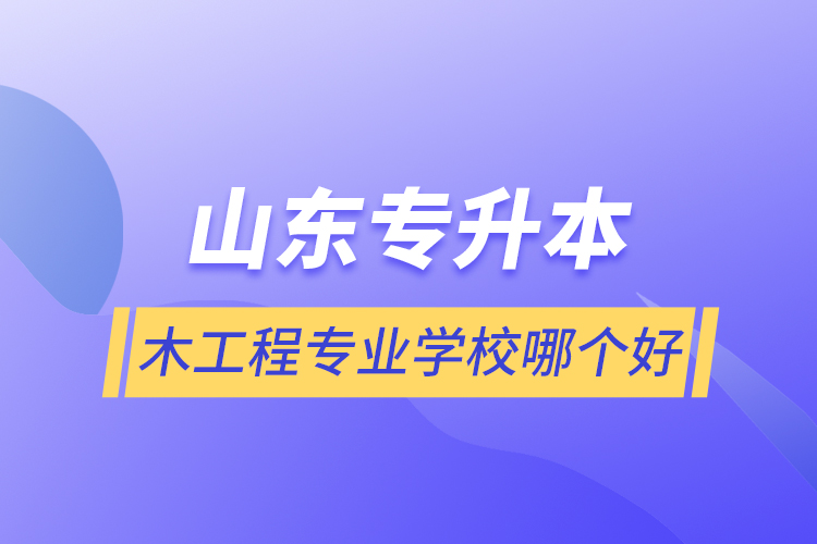 山東專(zhuān)升本土木工程專(zhuān)業(yè)學(xué)校哪個(gè)好